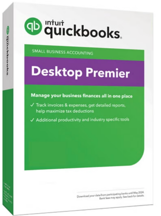 QUICKBOOKS PREMIER 2024 EDITION - 3 USERS, DESKTOP LICENSE, DIGITAL KEY